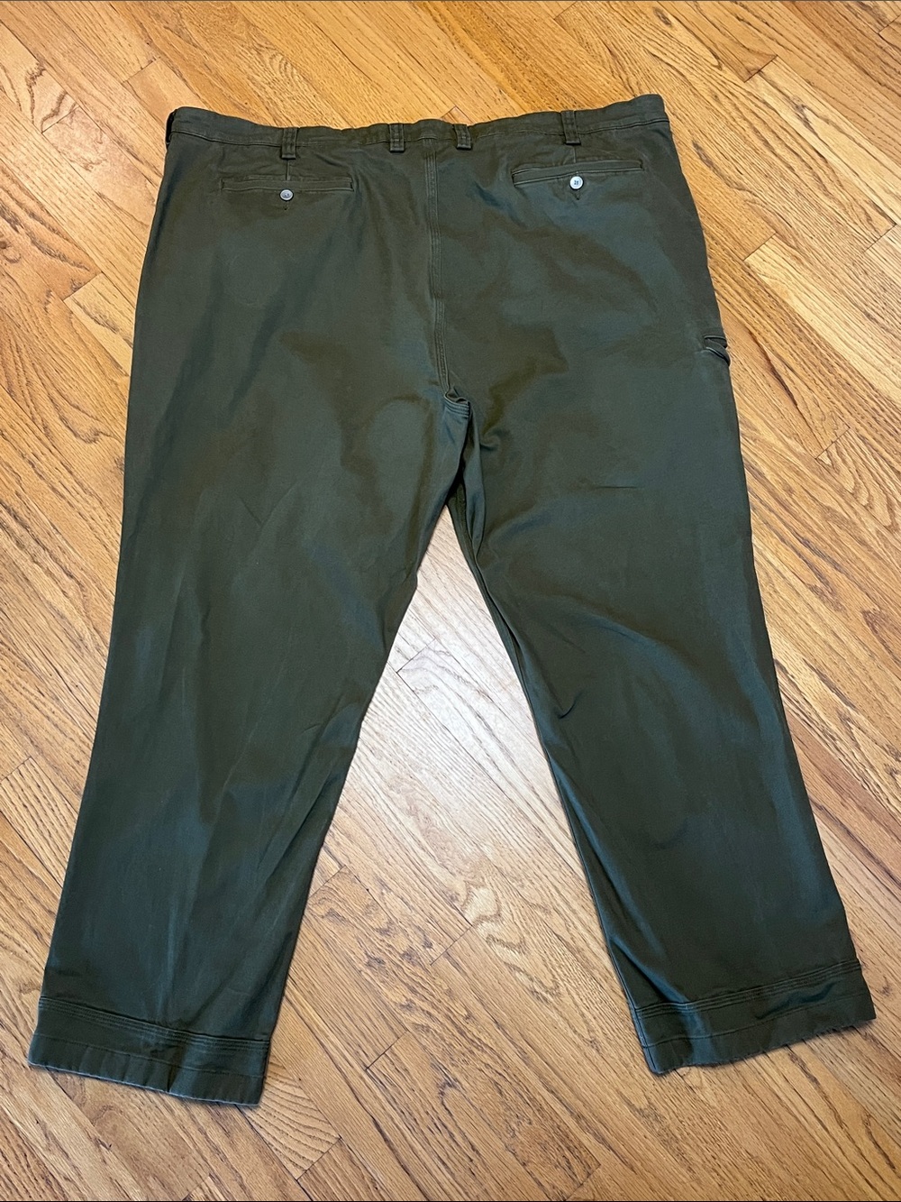 -Duluth Trading Flex Ballroom Khakis Relaxed Fit Green Men's Pants W/48 L/30 - Picture 3 of 11